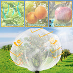 2 Pack 8.2 x 6.6 ft Fruit Tree Netting Covers with Drawstring