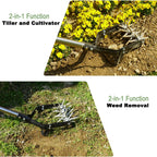 YEELOR 2‑in‑1 Rotary Cultivator for Tilling and Weeding