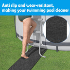 codree 10 Ft x 16 Inch Above Ground Pools Pathways- Absorb Water Pools Ground Walkways- Pool Spa Floor Mat Pad for Above Ground Pools, Spas, Hot Tubs