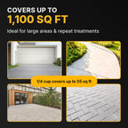 CAF Outdoor Cleaning EXIMO Waterless Concrete Cleaner, Oil Stain Remover for Asphalt, Driveway, Garage Floor, Basement and Walkway Surfaces, Natural Concrete Cleaner Powder Treatment, 3 lb Container