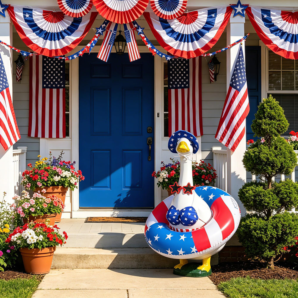 Bikini Porch Goose Outfits Fits 23" Goose Statue Summer Porch Goose Outfit