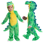 Spooktacular Creations Halloween Dinosaur Costume Kids, T.rex Costume Outfit with Egg for Toddler Child Dress Up Party