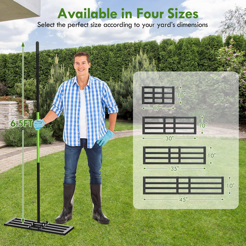 Seeutek Lawn Leveling Rake, 35” x 10” Ground Leveler