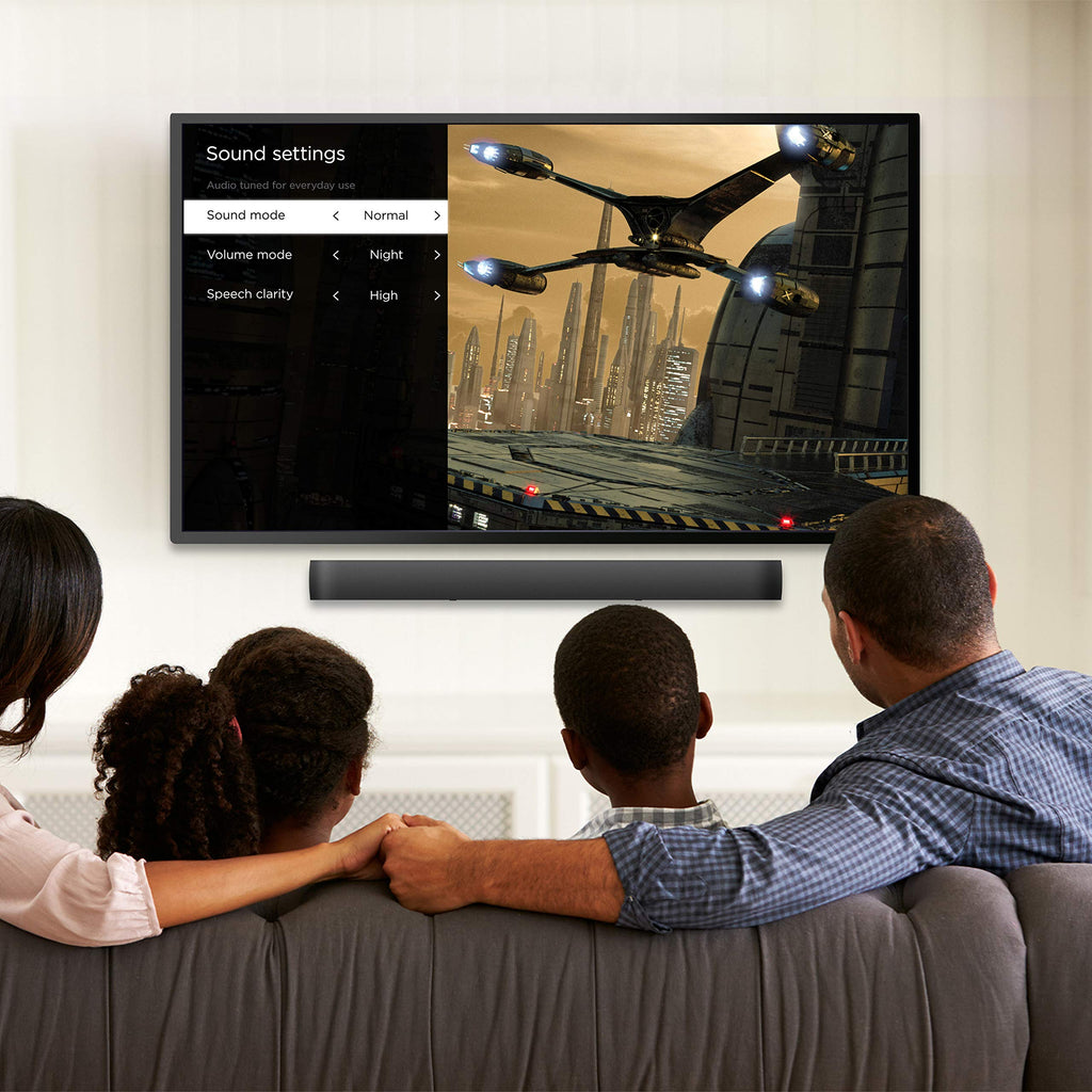 Roku Smart Soundbar, 4K/HD/HDR Streaming Media Player & Exceptional Audio Includes Roku Voice Remote