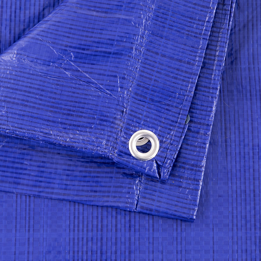 Kotap 12 x 18 Ft. All-Purpose Multi-Use Protection/Coverage 5-mil Poly Tarp, Waterproof, Blue, (TRA-1218)