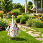 Hodola Back to School Porch Goose Outfit with Schoolbag for 23" Statue