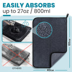 Shiny Bath Shiny Wipes XL Drying Towel, the Original, Ultra Absorbent Twisted-Loop Design, Streak-Free Drying Towel, Shiny Wipes Shower Cleaning Cloths (7 Towel)