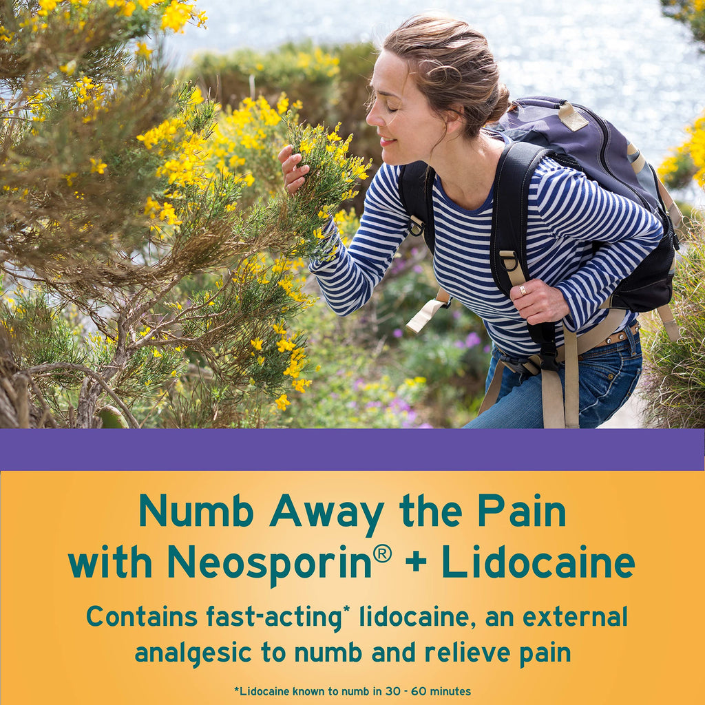 Neosporin + Lidocaine Pain Relief Triple Antibiotic Ointment, 1 oz