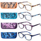 EYEGUARD Reading Glasses 4 Pack Quality Fashion Colorful Readers for Women +4.50
