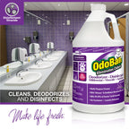 OdoBan Professional Disinfectant and Odor Eliminator Concentrate, Made in the USA, Lavender Scent, 4-Pack, 1 Gallon Each