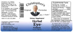 Herbal Eyebright Extract Christopher's Original Formulas 1 oz Liquid