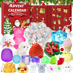 Squishy Advent Calendar 2026, Fidget Christmas Countdown Calendar, 24 Days of Surprises Squishy Toys Box, Xmas Toys for Sock Stuffing & Christmas Gift