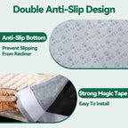 MABOZOO Neck Pillows for Recliners with Pocket,Headrest Cushion for Neck Pain Relief and Cervical Support,Recliner Head Pillow for Side Sleeping at Home, Office or Traveling (Coffee)