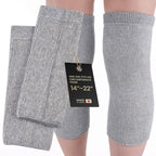 SENIOR ICARE Elastic Cotton Knee Warmers, Knee Sleeves for Men and Women - Circulation Support and Joint Pain Relief, Arthritis Aid, One Pair, Made in Japan