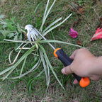 SIXCAR Weed Remover Tool,Portable Garden Weeder Tool,New Gardening Weeding Tools,for Garden Hand Tools for Vegetable Gardening Backyard Farm Planting & Uprooting Weeding Tool (Rubber Handle)
