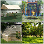 hannger 4 Pack 18" Ground Anchors Shed Anchor Kit with 1/8" Galvanized Cable & Turnbuckles, Heavy Duty Trampoline Anchors for Swingset Canopy Carport Gazebo Greenhouse Tree