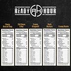 Ready Hour 120 Serving Entree Bucket-Freeze Dried Emergency Food Supply-Survival Meals with Long Shelf Life-Prepper Essentials for Disaster, Camping, Hiking, or Outdoor Use