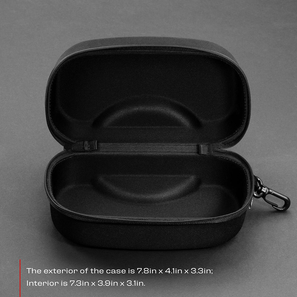 NoCry Protective Goggle Case; Fits Most Goggles; Semi Hard, Water Resistant and Shockproof Outer Shell; Reinforced Zipper; Belt Clip; Designed to Fit All Safety Goggles; Black