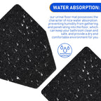 Nuanchu 20 Pack Urinal Mats for Men Bathroom, Large, Black