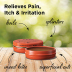 Hyland's PRID Drawing Salve, Topical Skin Irritation Relief, For Splinters, Thorns, Ingrown Hairs, Itch Relief for Bug Bites, Boils, Minor Cuts and Scrapes, 18 Grams