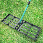 30"x10" Lawn Leveling Rake, Yard Leveling Rake for Soil with 77" Handle
