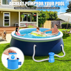 BluClear 300 GPH Pool Filter Pump for Small Above Ground Pools, ETL Certified Pool Cartridge Filter Pump System with GFCI, Safety & Reliable Water Circulation Pumps - Rapidly Capture Debris in Water