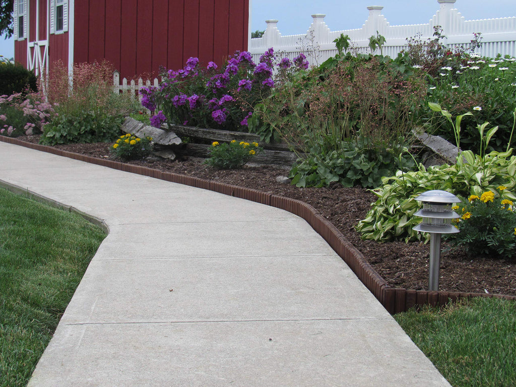 Flexible Brown Natural Lawn & Landscape Border Edging (8-Pack)