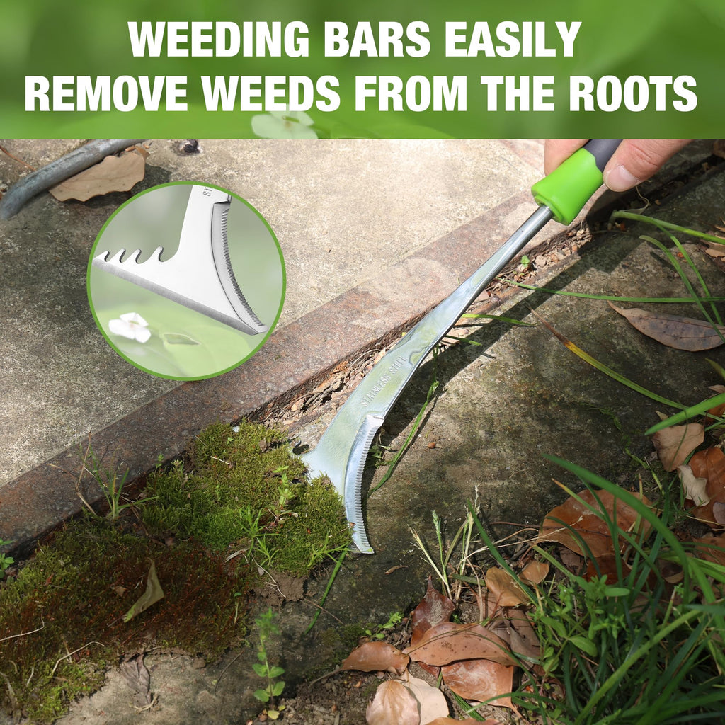 WORKPRO Crack Weeder, 12.5" Stainless Steel Crevice Weeding Tool Weeder Tool