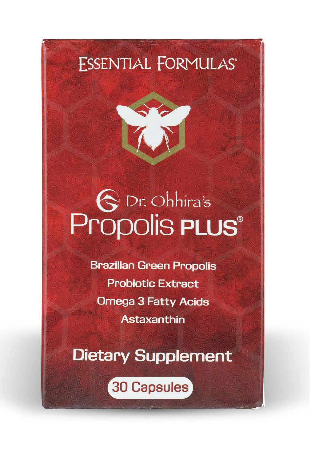 Dr Ohhira's Propolis Plus Bee Propolis Capsules | Gold Standard | 30 Count