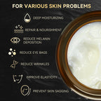 Men's Beef Tallow for Skin, Whipped Grass-Fed Beef Tallow Face Cream, Tallow Balm with Anti-Aging Retinol & Hyaluronic Acid, Mens Skin Care Face Moisturizer, Reduces Wrinkles Lines, Sandalwood, 3.5 OZ