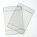 Spring Chef 10" x 15" Stainless Steel Cooling Racks for Baking - Oven Safe - Cookie Racks for Cooling Cookies - Fits Jelly Roll Pan - Perfect for Grilling, Roasting, Cooking, Drying - Set of 2