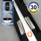 METAONLY Fiberglass Magnetic Screen Door Mesh Fits 32" x 80" Door - Curtain Size 34" x 82", Works for Patio, Sliding Door, Keeps Bug Mosquito Out, Fresh Air Flow, Black