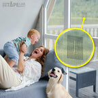 DR.TAPELAB, Black Window Screen Repair Tape, 4 in X 15 FT, Screen Repair Kit for Windows or Doors, Strong Adhesive Patch Kit Fiberglass Mesh Tape