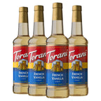 Torani French Vanilla Flavored Drink Syrup, 25.4 fl oz, 4 Pack