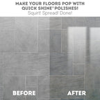 Quick Shine Multi-Surface Floor Finish-Polish 64oz-4pk | Safer Choice, No PFAS, pH Neutral Clean Shine Technology | Squirt & Spread | For Wood, Laminate, LVP, LVT, Tile & Stone | Made in USA