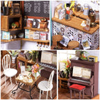 Rolife 1:20 Miniature House Kits-Tiny House Kit-DIY Miniature Dollhouse Kits for Adults-Model Building Craft Kits-Hobbies Gifts for Women and Men