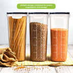 Utopia Kitchen Cereal Containers Storage Set with Lids, 4 Pack, 4L (135 Oz)