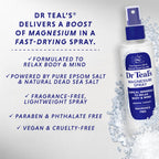 Dr Teal's Magnesium Spray with Natural Dead Sea Salt, Fragrance Free, 8 fl oz (Pack of 2)