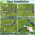 Bulb Planter Tool Long Handle,Soil Sampler Lawn Aerator with Soft Grip,Serrated Base Gardening Bulb Transplanter,Heavy Duty Sod Plugger for Digging Holes to Plant Daffodils,Tulips, Iris