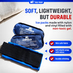 Ice Packs for Injuries Reusable (3-Piece Set) – Hot and Cold Ice Pack Therapy Gel Wrap Support – Supports Recovery, Joint and Muscle Pain – Knees, Back & More (3 Piece Set - Classic)