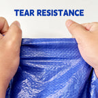 Tarp 20x20 ft 100% Waterproof Uv Resistant High Durability Multipurpose 5mil Blue Tarp for Covering Courtyards, Cars, Camping, Gardens, Pet Nests -by MVPNET