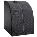 Durasage Lightweight Portable Personal Steam Sauna Spa for Relaxation at Home, 60 Minute Timer, 800 Watt Steam Generator, Chair Included (Black)
