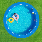 18 x 18 Ft Swimming Pool Ground Cloth Round Swimming Pool Tarpaulin Tarp for Above Ground Swimming Pools Heavy Duty Pool Ground Mat Protector Pad Prevents Punctures