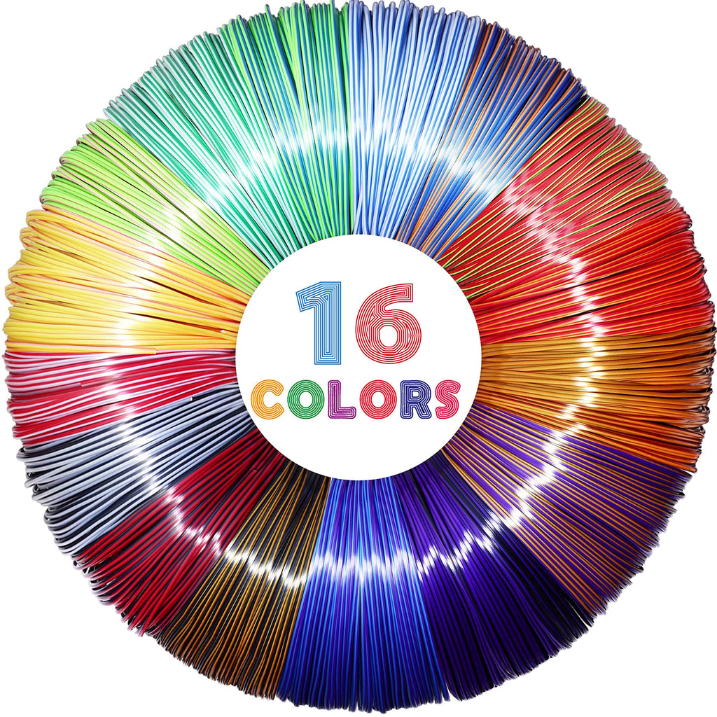 PCL Filament Strands for 3Doodler Start+ 3D Pen, Low Print Temperature Filament Only Fit for 3Doodler Start 3D Pen，PCL by MIKA3D (23 Colors)