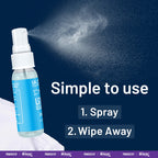 Powered by Nano Magic Eyeglass Lens Cleaning Spray 6 oz (3 Pack) | Professional Grade Formula, Silicone-Free | for Glasses, Phone, Electronic Screens, Optic Surfaces, Coated Surfaces - Made in USA