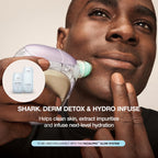 Shark FacialPro Glow Replenishment Kit, Derm Detox AHA + BHA Exfoliating Gel & Hydro Infuse BHA Hydrator, Spa-Level Exfoliation & Hydration, Compatible with FacialPro Glow System, XSKFH3