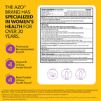AZO Yeast Plus Dual Yeast Infection Pills Symptom Relief for Women, 120 Ct