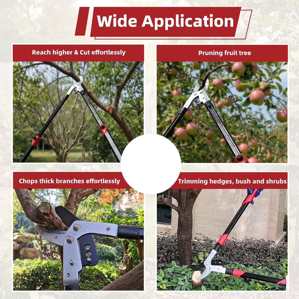 YRTSH Loppers Branch Cutter Heavy Duty Tree Trimmer with Compound Action