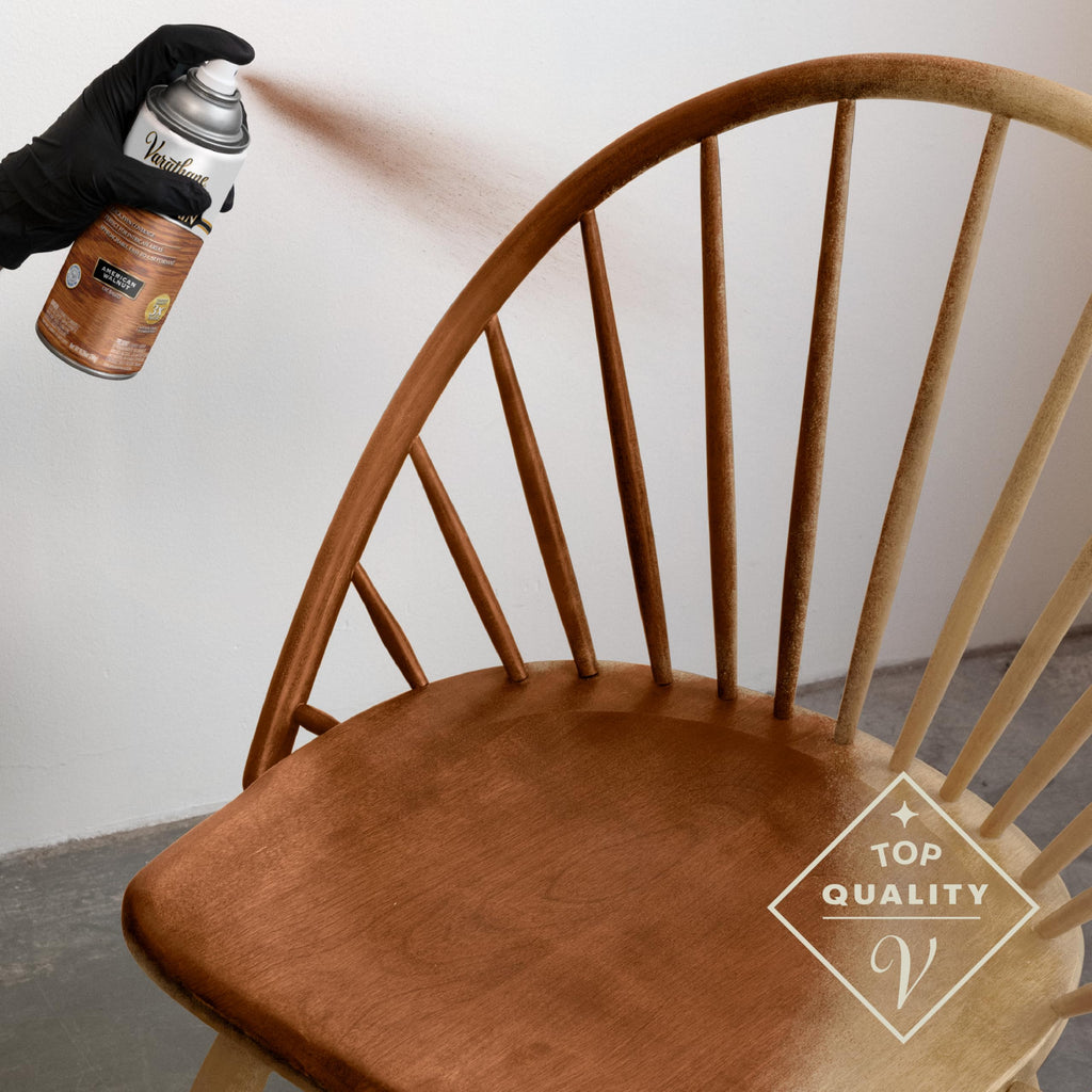 Varathane Premium Fast Dry Wood Stain Spray | 1 Hour Dry Time | 1 Coat Color | Interior Wood Stain | Furniture, Cabinets, Doors, Trim | 10.25 oz | 6 Pack | American Walnut