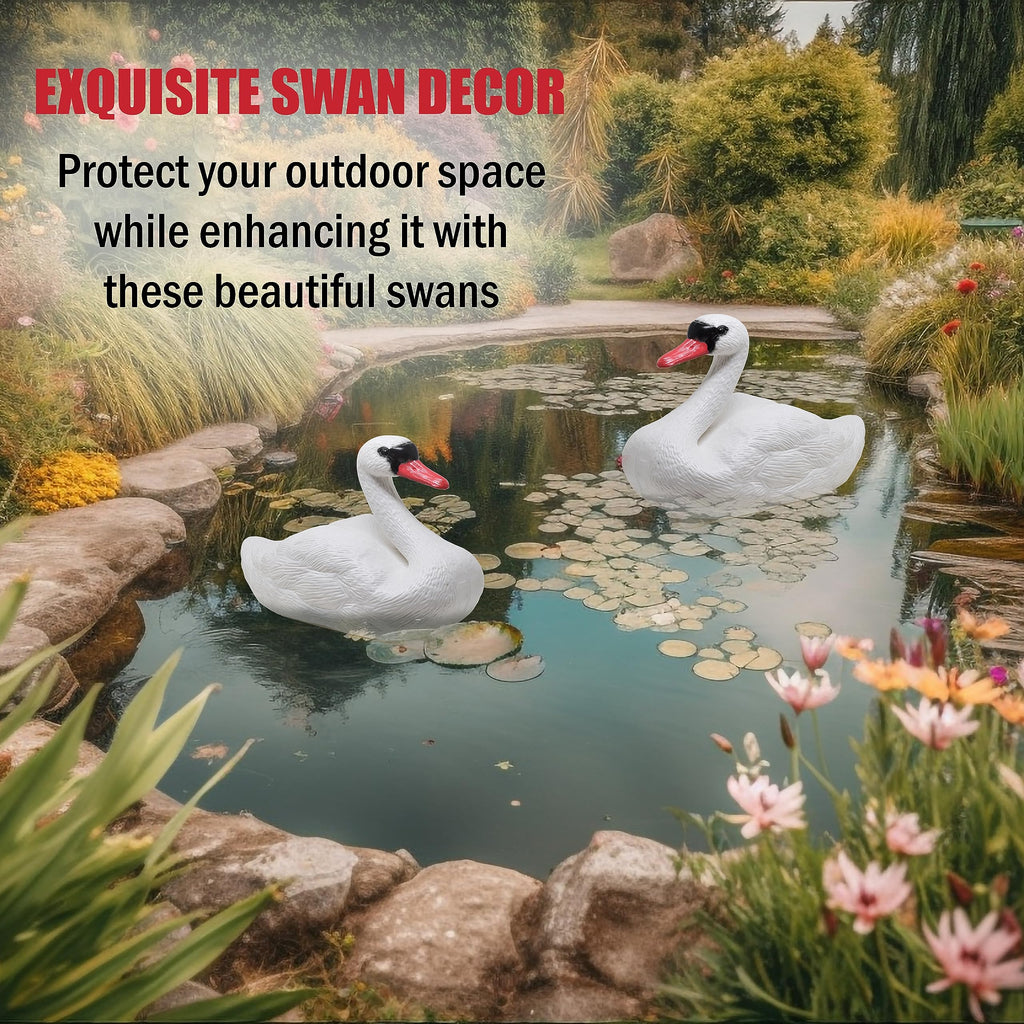 Swan Decoys for Geese | Floating Swan Decoy for Pool, Pond & Lake